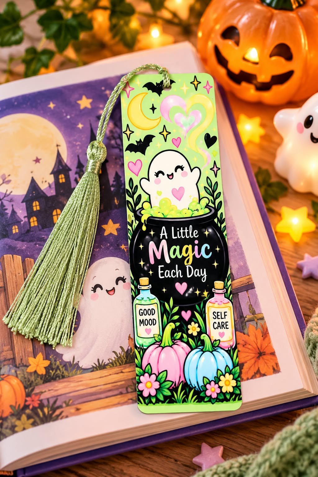 Kids Halloween Metal Bookmark
