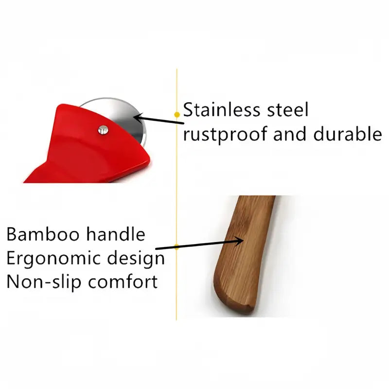 Pizza cutter wheel axe shaped