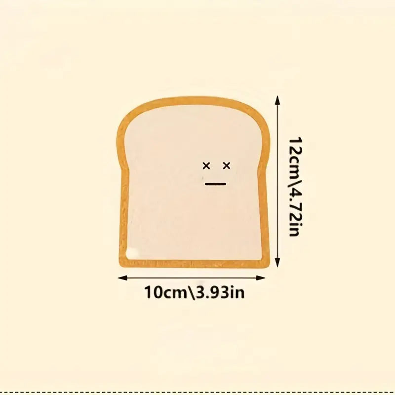 Toast sponge for dishwashing