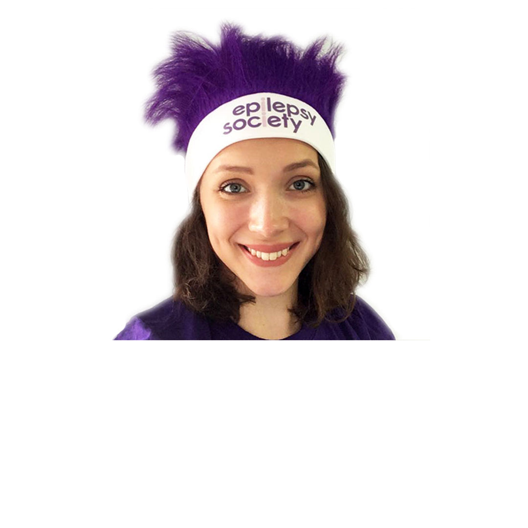 Epilepsy Society Purple Wig