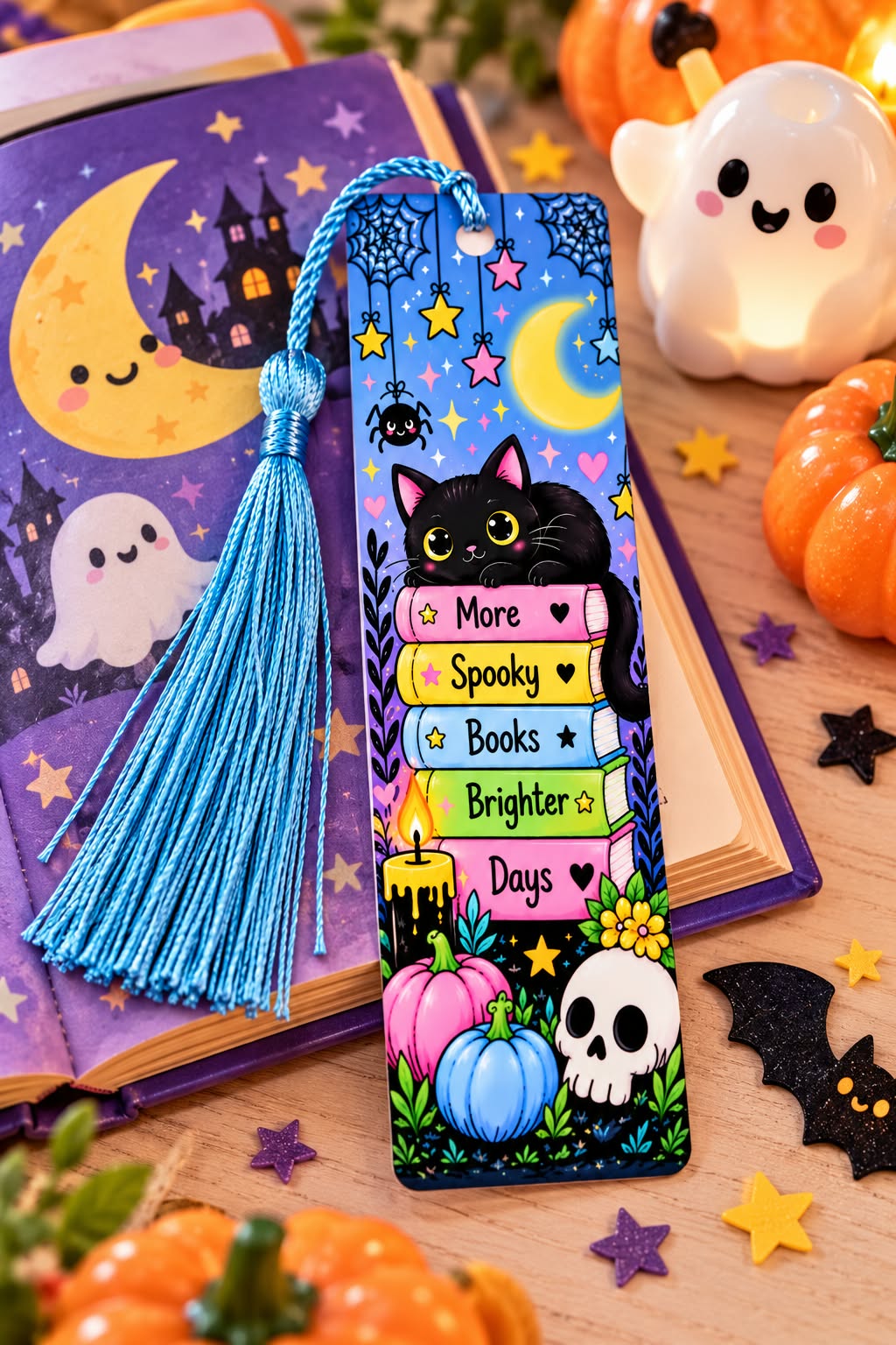 Kids Halloween Metal Bookmark