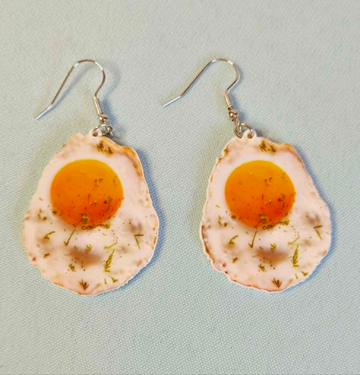 Fried Egg dangly Earrings