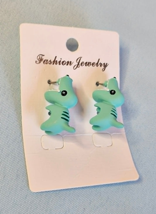Dinosaur stud earrings
