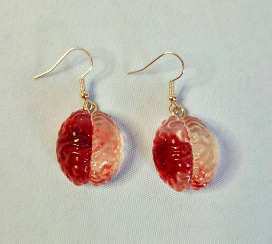 Brains dangly earrings