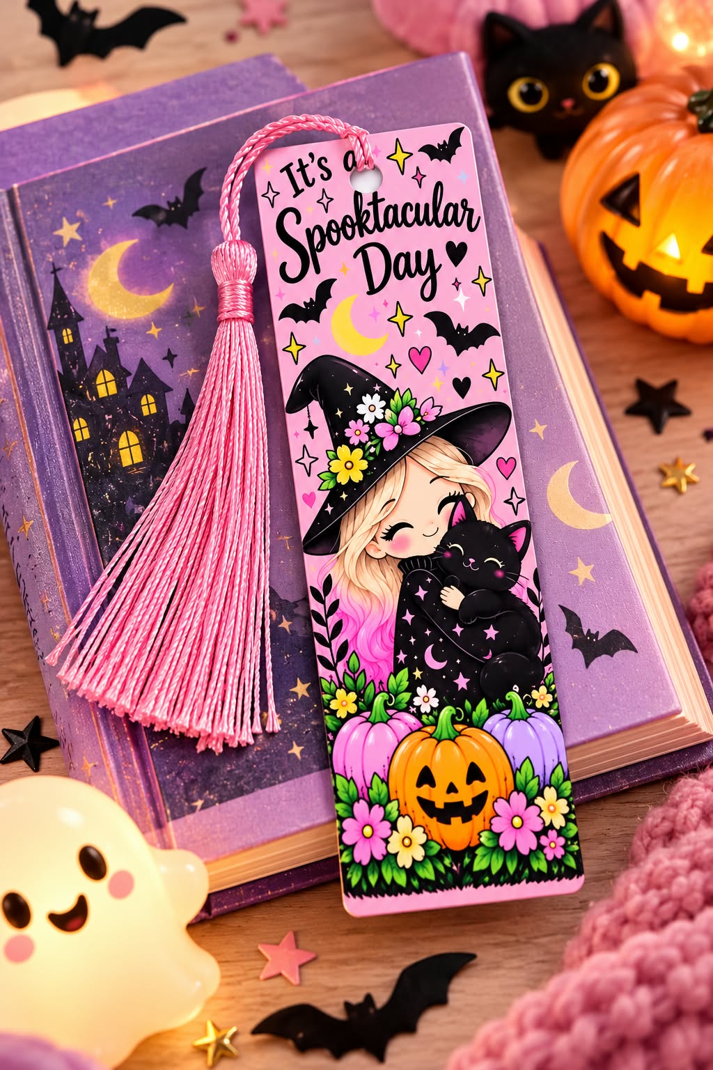 Kids Halloween Metal Bookmark