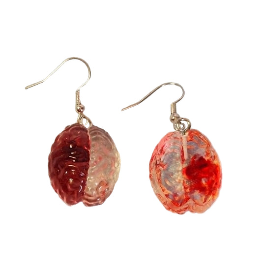 Brains dangly earrings