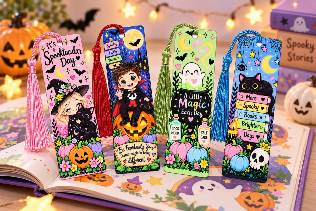 Kids Halloween Metal Bookmark