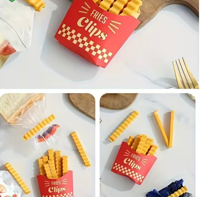French fries 12 pcs looking magnet sealing clips