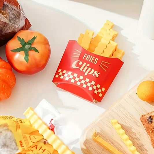 French fries 12 pcs looking magnet sealing clips