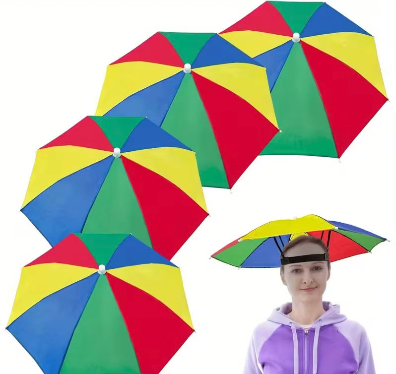 Multicoloured umbrellla hat