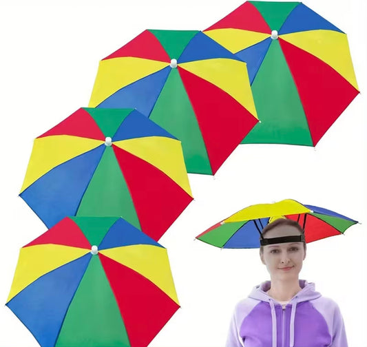 Multicoloured umbrellla hat