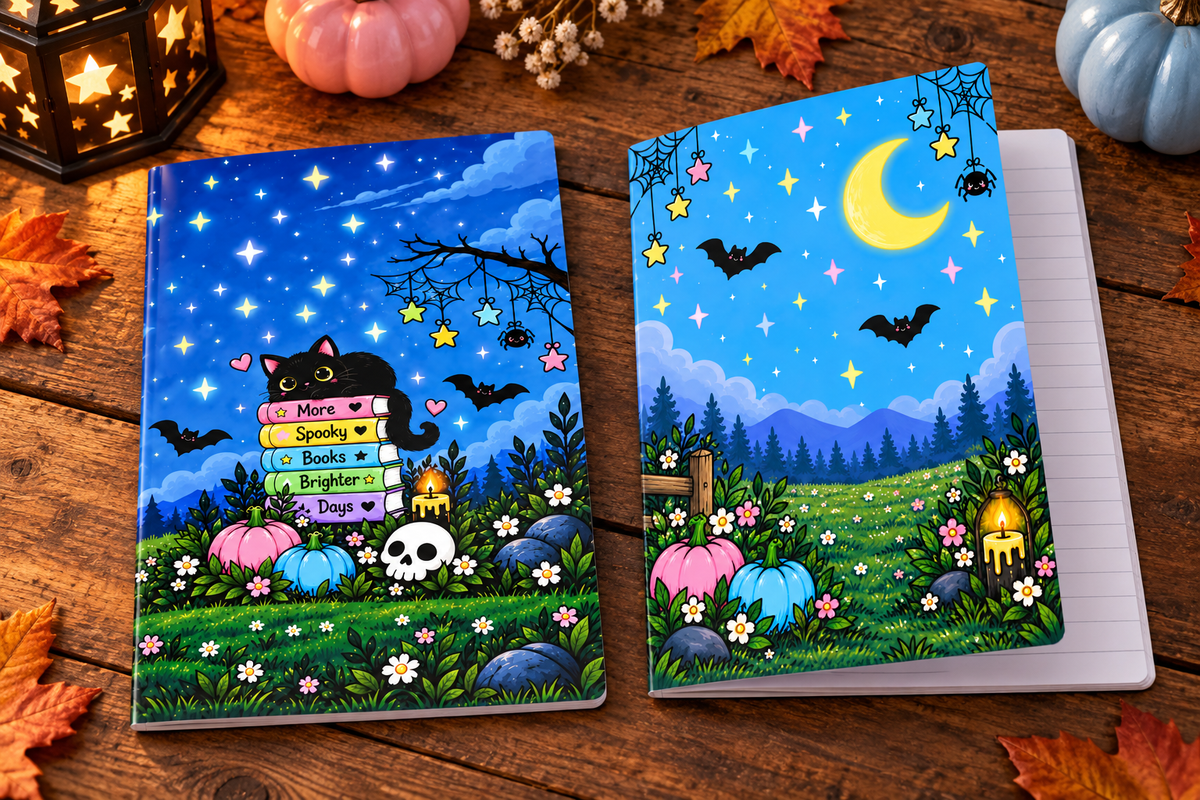Kids Halloween Notebooks.