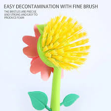 Flower cleaning brush