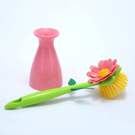 Flower cleaning brush