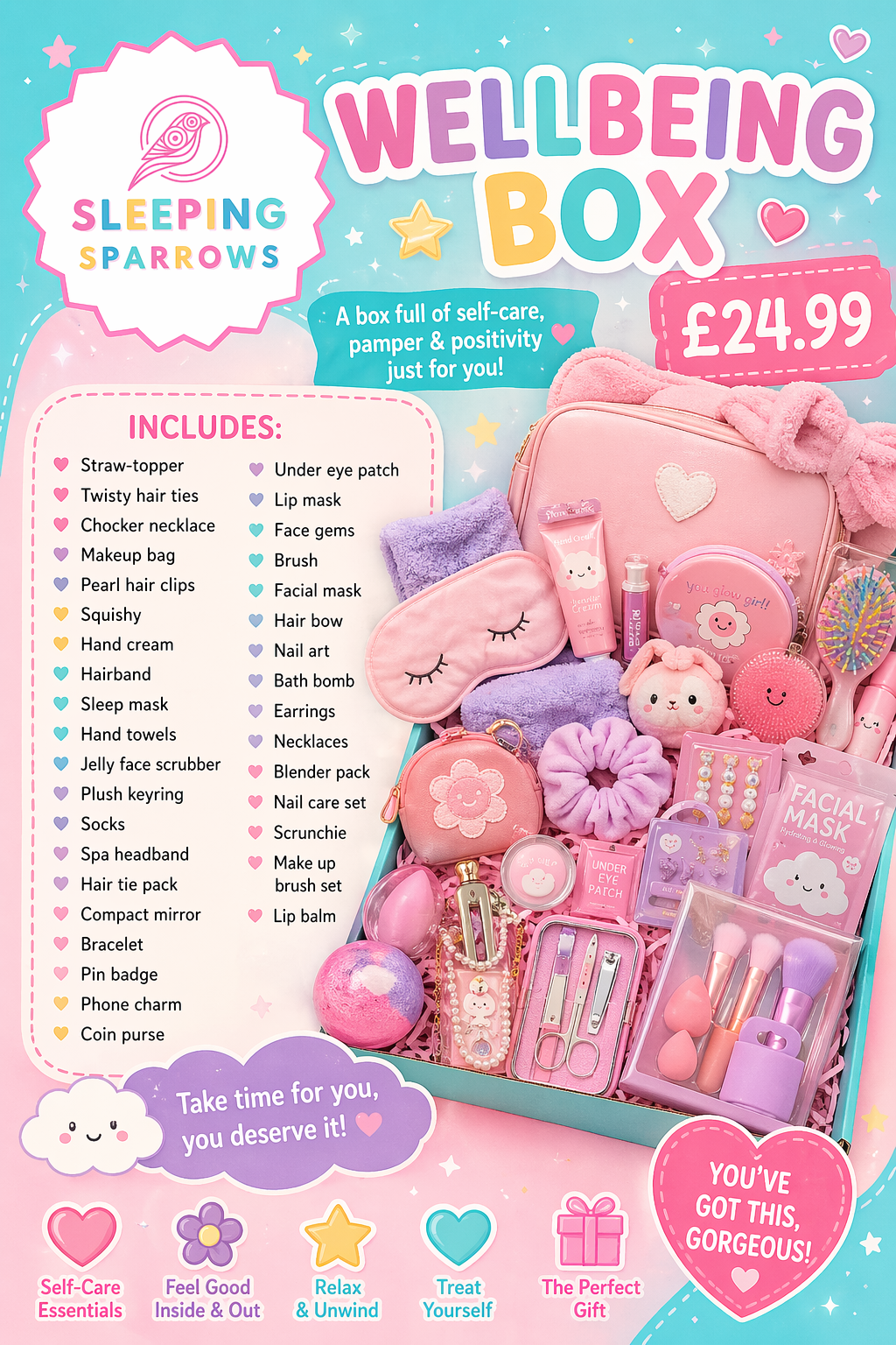 Wellbeing pre packed box